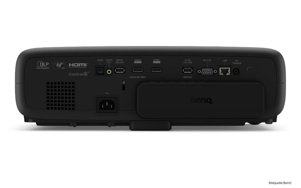 BenQ W4000i HDR Beamer Heimkino 03 Rueckseite