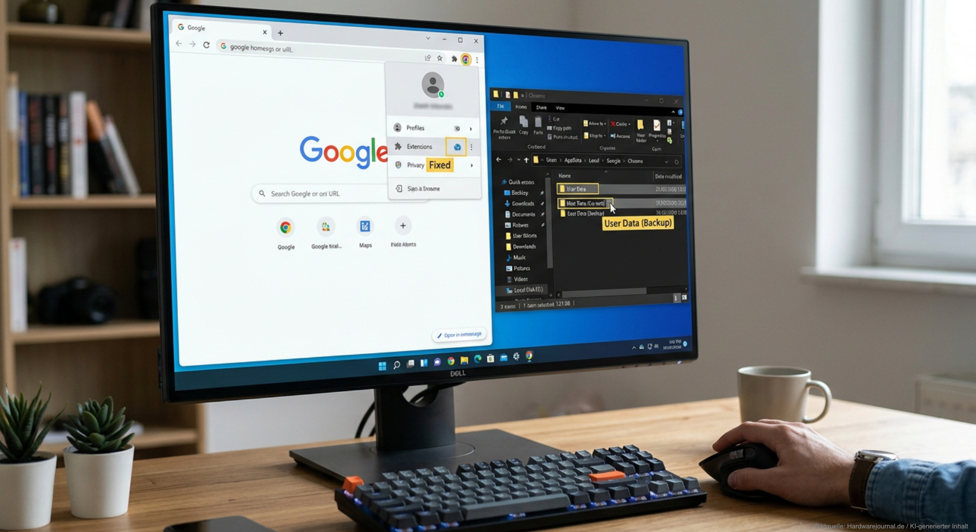 Chrome Profilordner neu aufbauen