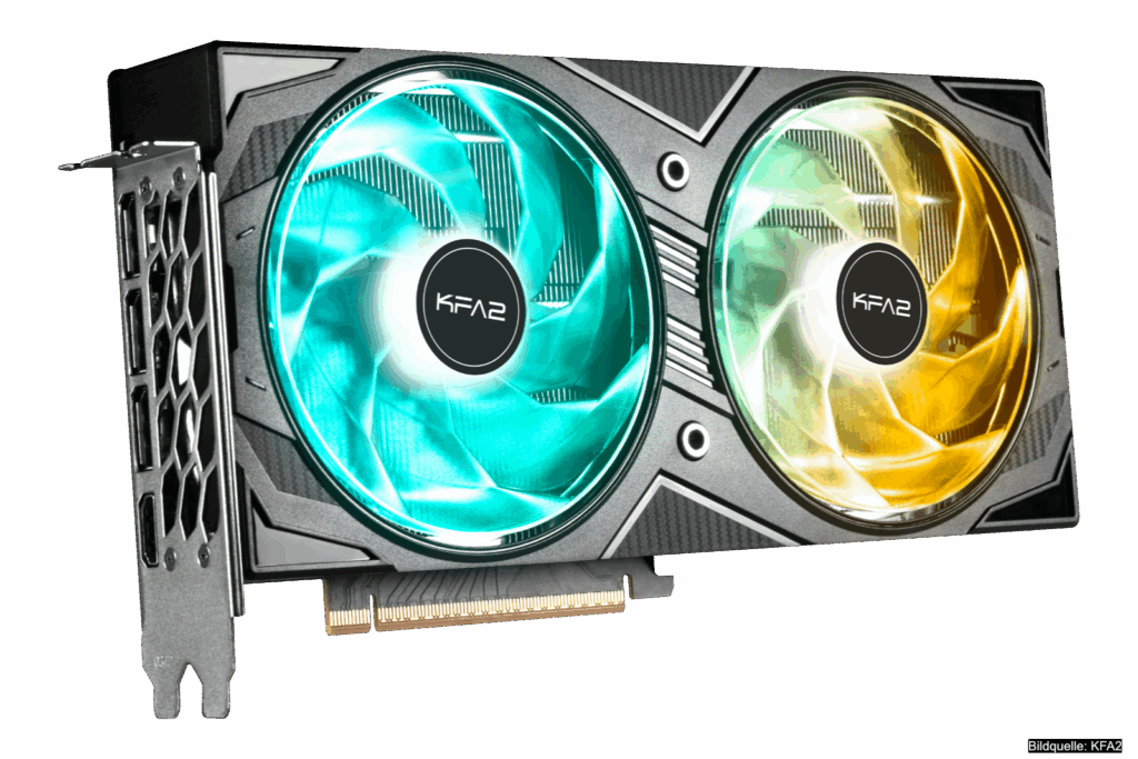 Kompakte Leistungsträger im Fokus – Die neuen KFA2 GeForce RTX 5060 Ti und RTX 5060 1-Click OC Grafikkarten 1 KFA2 GeForce RTX 5060 Ti Grafikkarte im Überblick