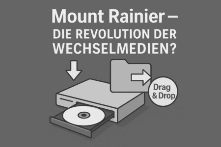 Mit der Mount Rainier Technik werden Daten per Drag & Drop auf das Laufwerk gezogen