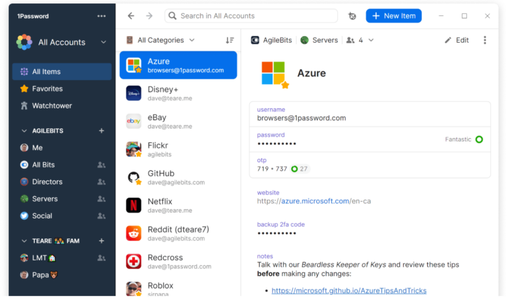Beliebte Password-Manager im Vergleich: Bitwarden, 1Password, KeePass 2 Passwort Manager Vergleich 1Password
