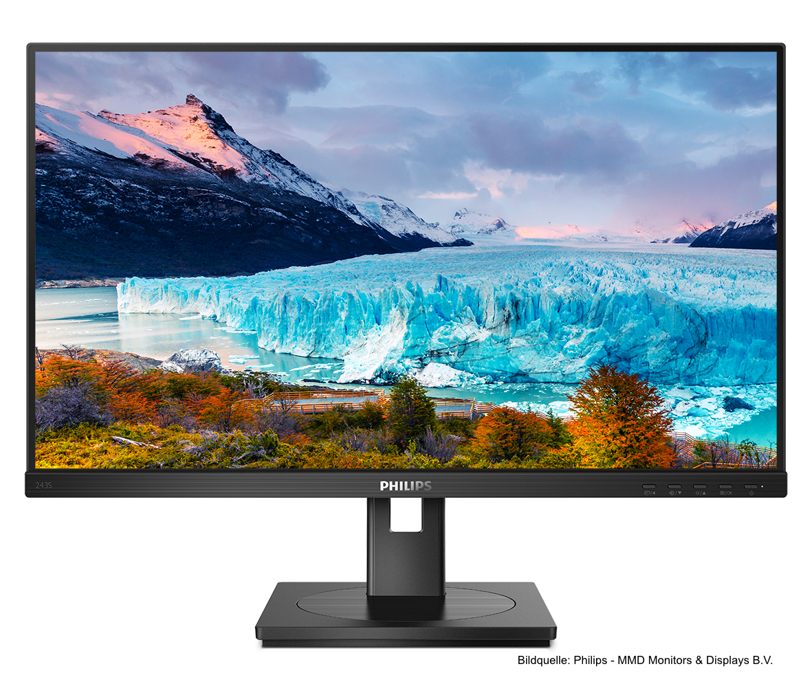 Neuer Philips 243S1 LCD-Monitor 24 Zoll mit USB-C Docking Station