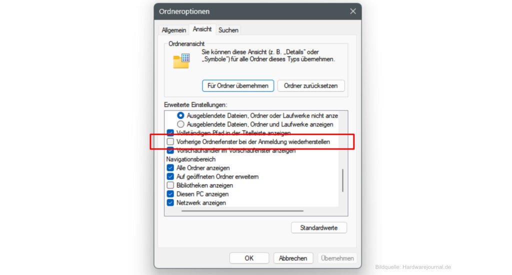 Windows 11 Explorer öffnet sich beim Start: Ursachen und schnelle Lösungen 1 Windows 11 Explorer öffnet sich beim Start automatisch: Explorer Einstellung prüfen