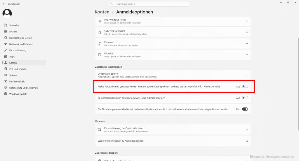 Windows 11 Explorer öffnet sich beim Start: Ursachen und schnelle Lösungen 2 Windows 11 Explorer öffnet sich beim Start automatisch: Konto Einstellunge prüfen