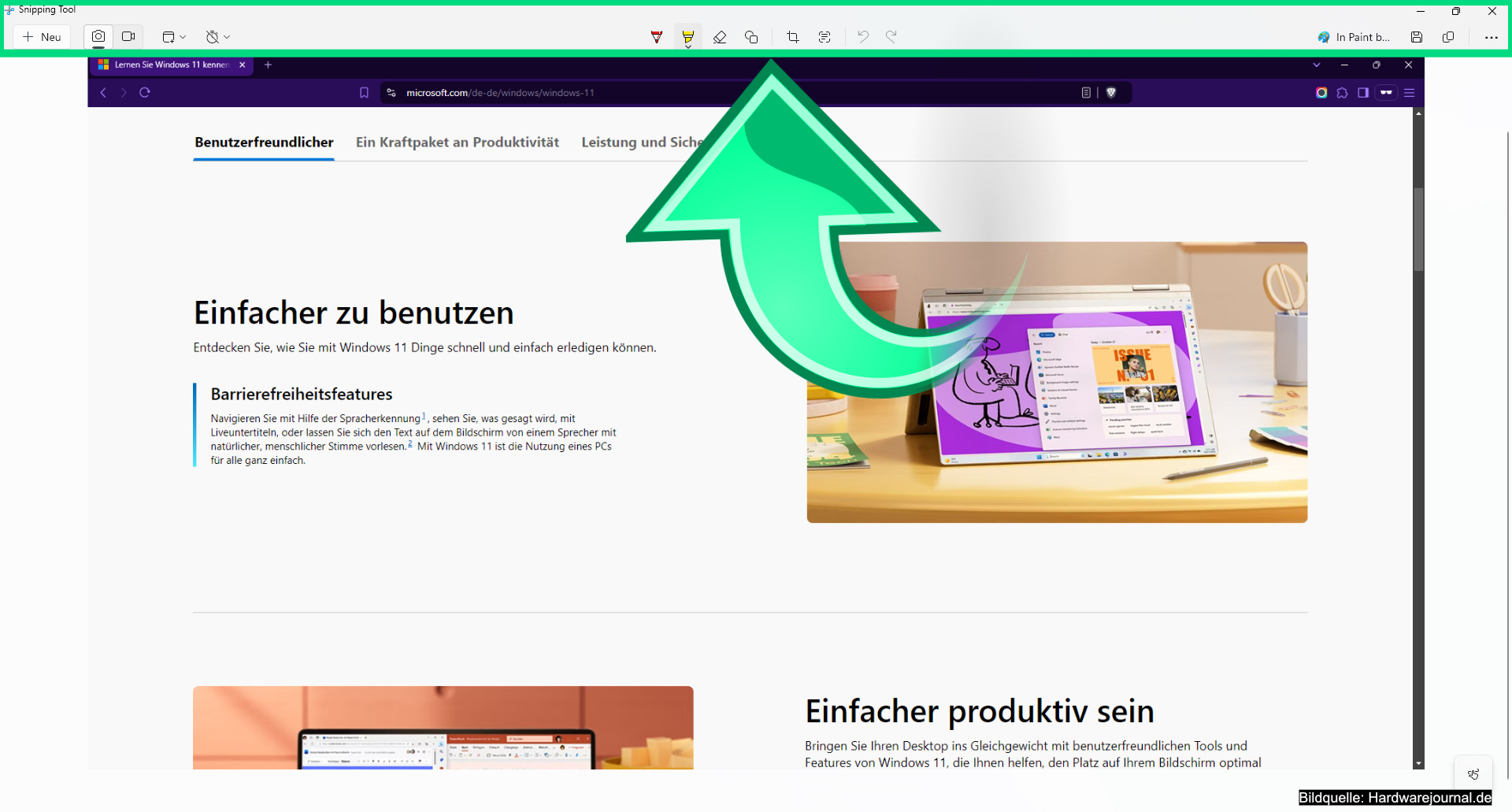 Snipping Tool für Windows 11: So erstellen Sie Screenshots kostenlos & schnell 3 Tipps Windows 11 Screenshot erstellen Snipping Tool 03