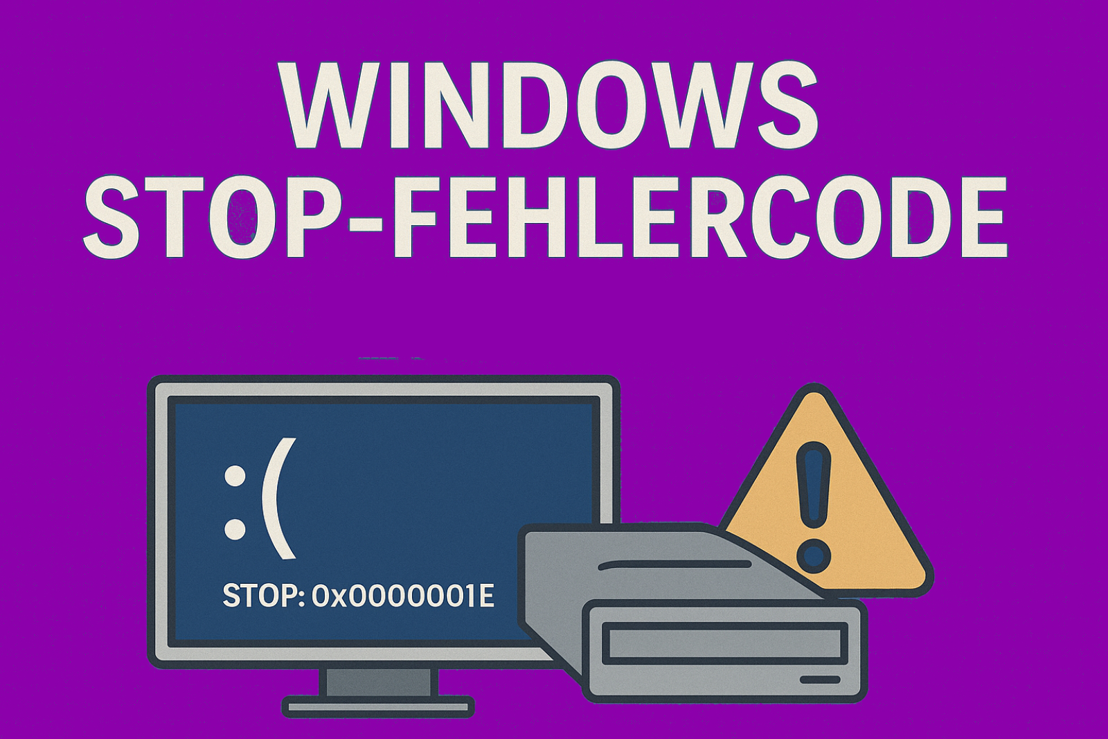Windows STOP Fehlercodes – Liste der häufigsten Meldungen 1 Windows STOP Fehlercodes – Fehlermeldungen